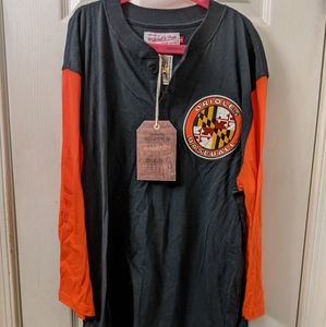 🎃Mitchell & ness orioles henley